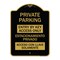 Signmission Entry by Key Access Estacionamiento Privado Acceso Con Llave Solamente Alum, 18" H, BG-1824-24092 A-DES-BG-1824-24092 - alternate 1